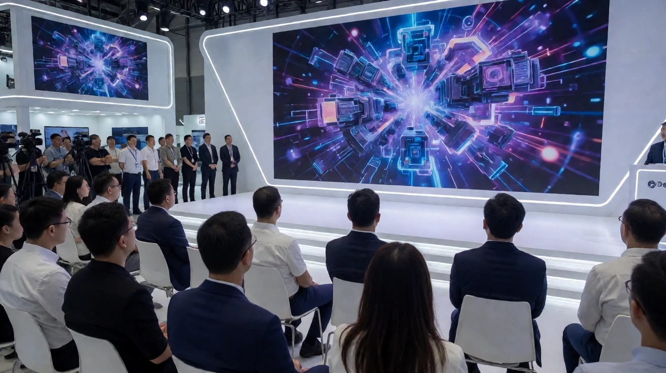 数字娱乐展会新闻发布会现场