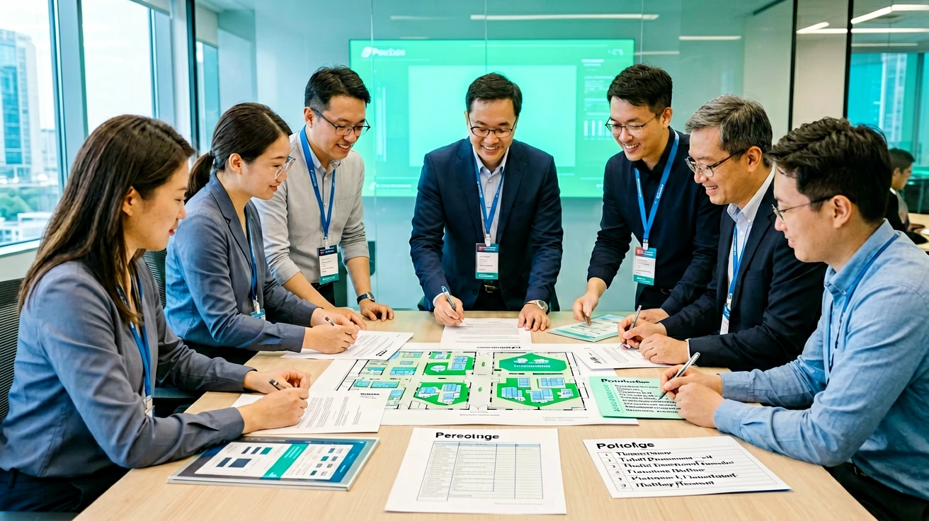 储能企业团队重新核对延期后的参展计划